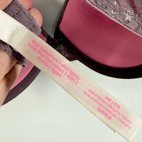 PINK Victoria’s Secret wear everywhere lightly lined tshirt bra size 34C - Picture 7 of 7